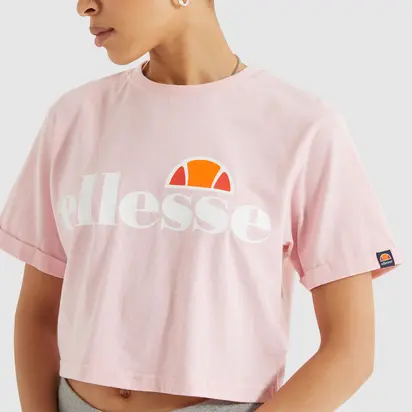 Футболка Ellesse Alberta Cropped Tee, рожевий