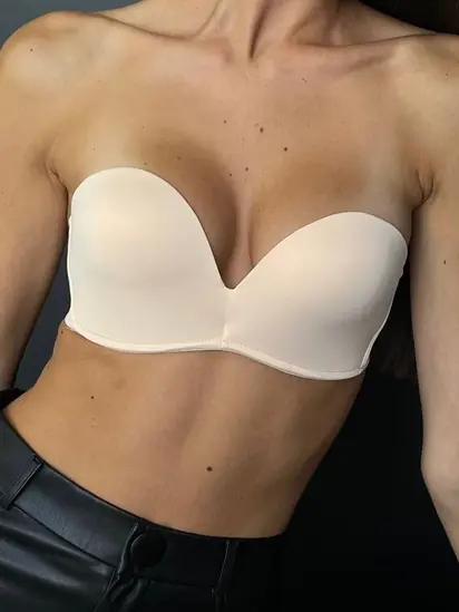 Premium бюстгальтер без бретель, чорний