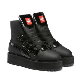 Черевики Puma SneakerBoot Black Eyelet x Rihanna, чорний