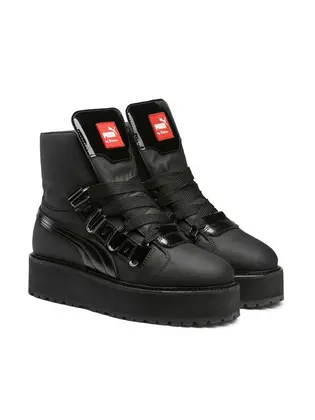 Черевики Puma SneakerBoot Black Eyelet x Rihanna, чорний