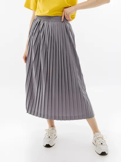 Спідниця Puma YONA SUNP Plissee Skirt, сірий