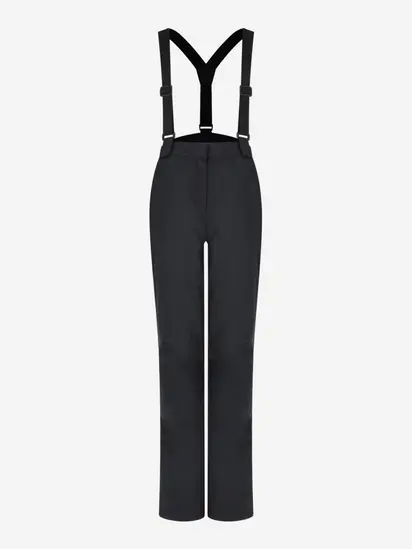 Штани утеплені гірськолижні Women's pants with suspenders Glissade Чорний