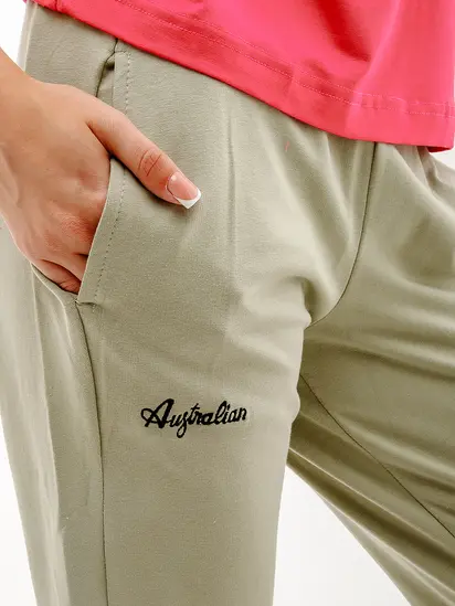 Спортивний костюм AUSTRALIAN GOLD TAPE ELASTIC FLEECE TRACKSUIT, зелений