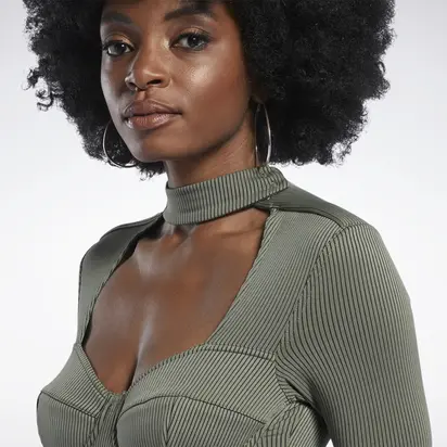 Боді Reebok x Cardi B Bodysuit, хакі