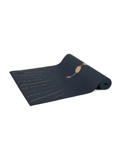 Килимок для йоги Bodhi Leela Lunalign - Фази Місяця Midnight Blue 183x60x0.45 см