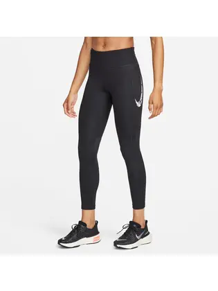 Легінси жіночі Nike Fast Mid-Rise 7/8 Running Leggings With Pockets Black