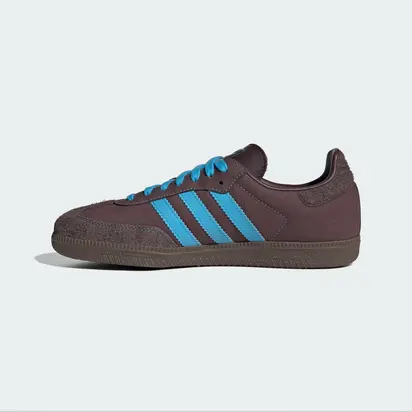 Кросівки Adidas Samba OG, коричневий з блакитним