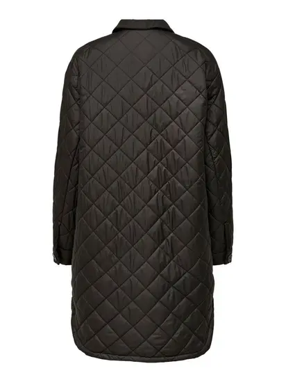 Пальто ONLTANZIA LONG QUILTED SHACKET CC OTW ONLY M Чорний