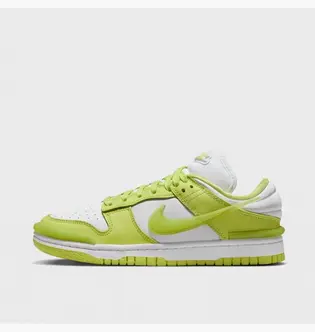 Кросівки Nike W DUNK LOW TWIST, білий з салатовим