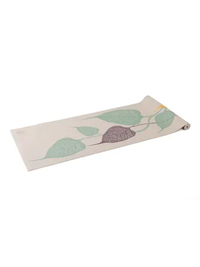 Килимок для йоги Leaves 3C Leela Collection Bodhi Срібляста Хмара 183x60x0.45 см