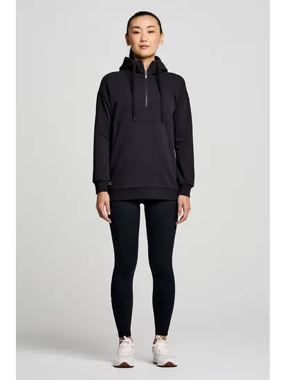 Худі Saucony RECOVERY ZIP TUNIC, чорний