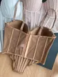 Асиметричний корсет у формі мушлі, карамельний