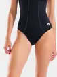 Купальник закритий для жінок Arena CLIP BACK SWIMSUIT SOLID B чорний, білий