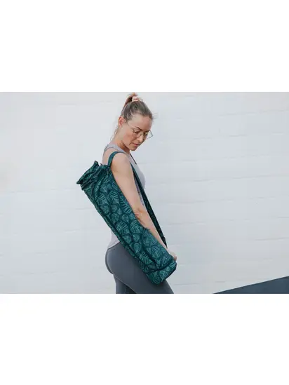 Сумка-чохол для йоги Asana Bag Cotton Bodhi Leaves Maharaja Collection Bodhi 70 см темно-зелений