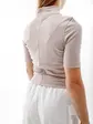 Футболка Nike W NSW ESSNTL RIB MOCK SS TOP, бежевий