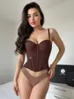 Корсет PREMIUM  з моделюючим ефектом, шоколадний