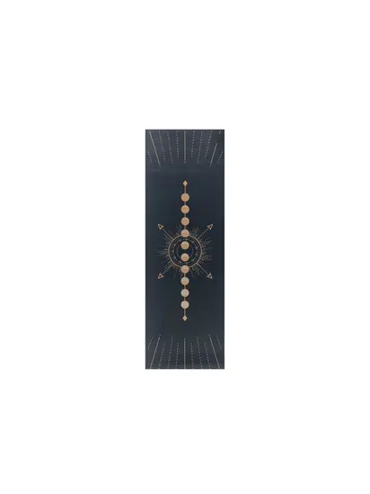 Килимок для йоги Bodhi Leela Lunalign - Фази Місяця Midnight Blue 183x60x0.45 см