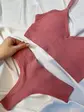 Повсякденний комплект жіночої нижньої білизни теракотовий