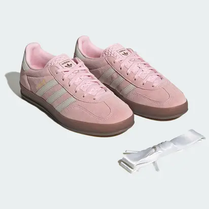 Кросівки Adidas Gazelle Indoor, рожевий з білим