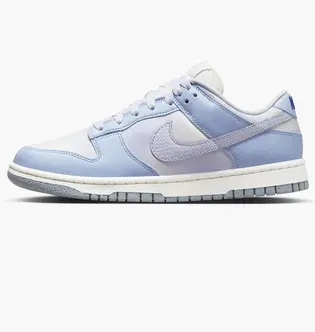 Кросівки Nike Dunk Low Blue Airbrush Canvas (W), блакитний з білим