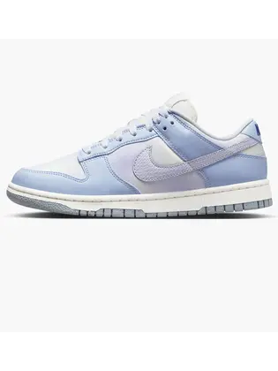 Кросівки Nike Dunk Low Blue Airbrush Canvas (W), блакитний з білим