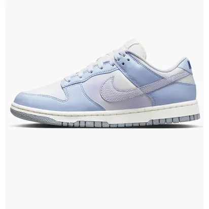 Кросівки Nike Dunk Low Blue Airbrush Canvas (W), блакитний з білим