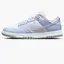 Кросівки Nike Dunk Low Blue Airbrush Canvas (W), блакитний з білим