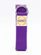 Ремінь для йоги з D-пряжкою Amber фіолетовий 183×3.8 см