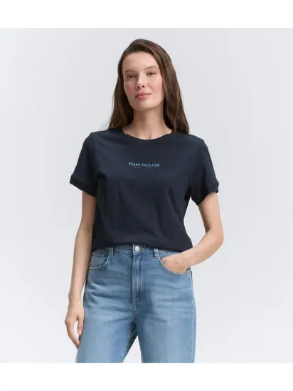 Футболка T-Shirt Tom Tailor L Темно-синій