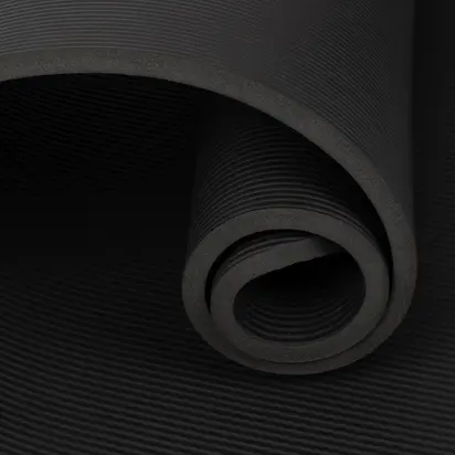Килимок для фітнесу та пілатесу Bodhi 185x60x1.5 см чорний