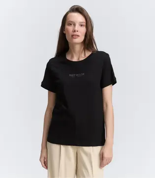 Футболка T-Shirt Tom Tailor M Чорний