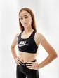 Топ Nike W NK DF SWSH CB FUTURA GX BRA, чорний