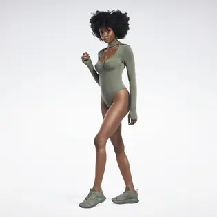 Боді Reebok x Cardi B Bodysuit, хакі