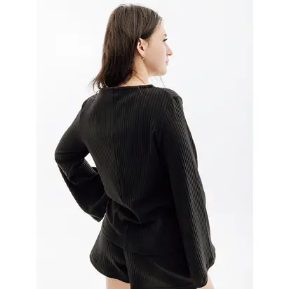 Кофта Nike W NSW RIB JRSY LS TOP, чорний