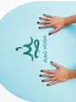 Килимок для йоги з каучуку Vimal Oval Sky Blue RAO 185×68×0.4 см