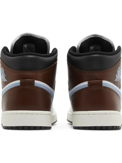 Кросівки Air Jordan 1 Retro Mid SE 'Brown Blue Grey'