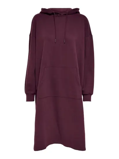 Сукня ONLCHELSEA LIFE L/S OVERSIZE DRESS SWT ONLY L Бордовий