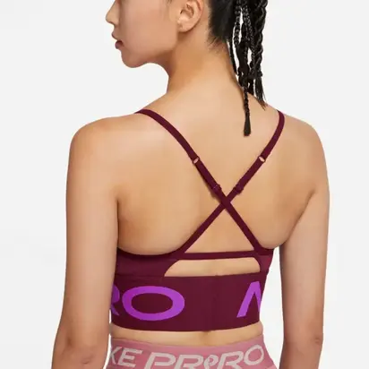 Топ Nike W NK INDY PRO CN LONG LINE BRA