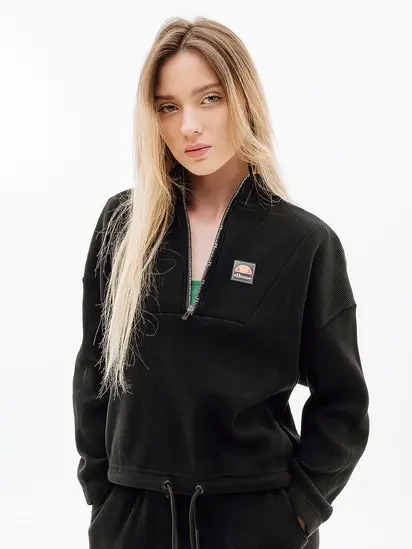 Кофта Ellesse Oprello Crop Track Top, чорний