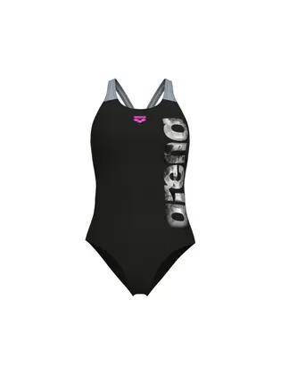 Купальник комплект Arena AIRBRUSH GRAPHIC SWIMSUIT V BA, чорний