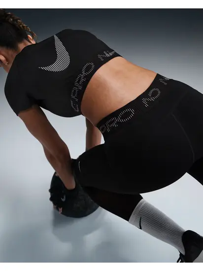 Топ жіночий Nike Np Dri-Fit Ss Crop Top Tt Gx Black