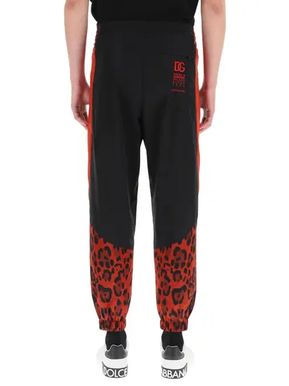 Штани Dolce & Gabbana Belted Waist Leopard Printed Trousers