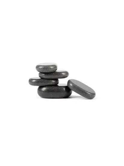 Набір базальтових каменів для стоун-терапії Welltouch Hot Stone 18 шт Bodhi з оксамитовим мішечком