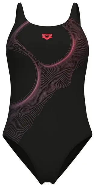 Купальник закритий для жінок Arena RIPPLES SWIMSUIT U BACK B чорний