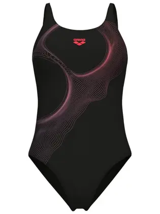 Купальник закритий для жінок Arena RIPPLES SWIMSUIT U BACK B чорний
