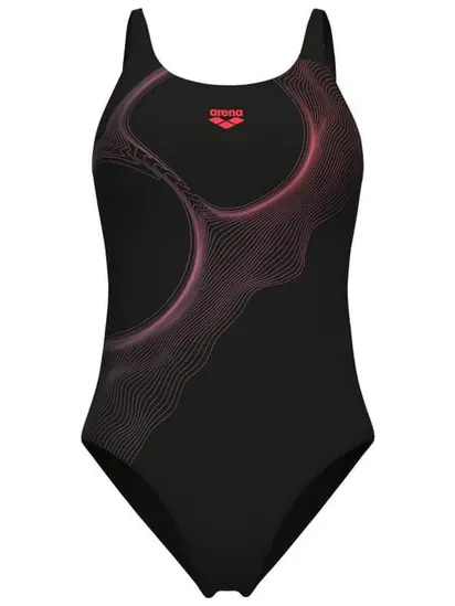 Купальник закритий для жінок Arena RIPPLES SWIMSUIT U BACK B чорний