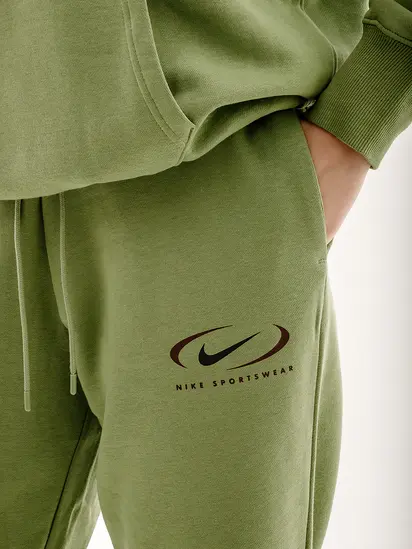 Штани Nike NS PHNX FLC HR OS PANT PRNT, зелений