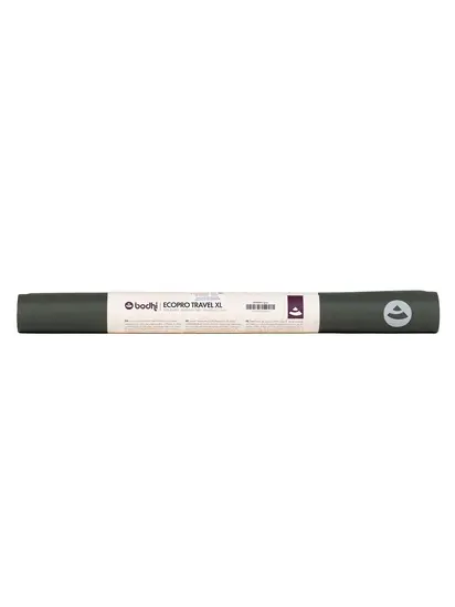 Килимок для йоги Bodhi Ecopro XW XL сірий 200x66x0.4 см