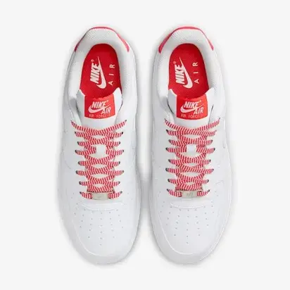 Кросівки Nike W AIR FORCE 1 07, білий з червоним