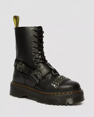 Черевики Dr. Martens Jadon Zip HI Stud Black Smooth